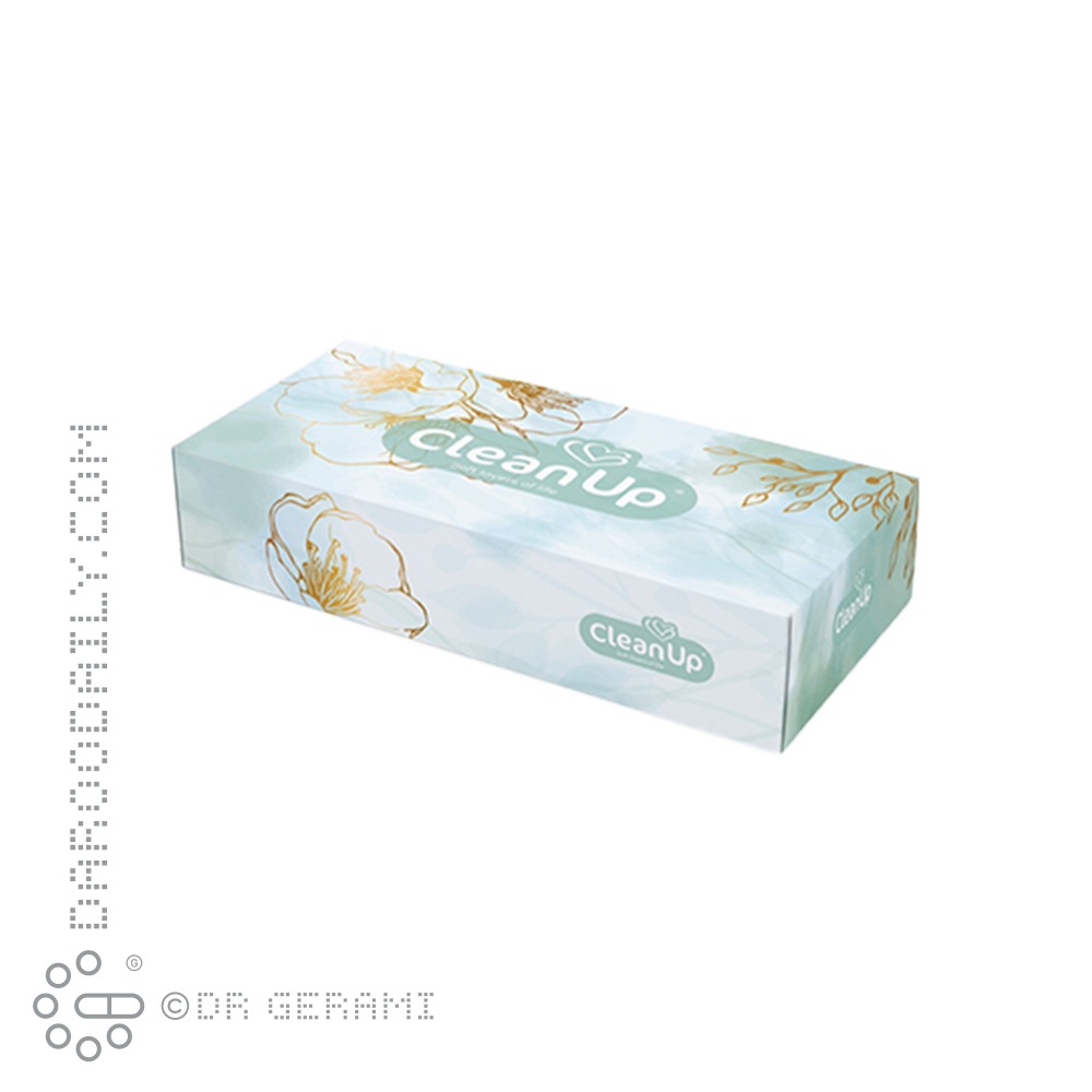 دستمال کاغذی دو لایه کلین آپ 100 برگی