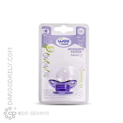 پستانک ارتودنسی شفاف مدل Fancy وی کر سایز 3