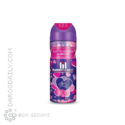 اسپری دئودورانت بانوان مدل Justin Bieber پلی هات مومنت ۲۰۰ میلی لیتری