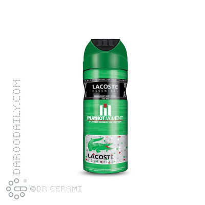 اسپری دئودورانت آقایان مدل Lacoste پلی هات مومنت ۲۰۰ میلی لیتری