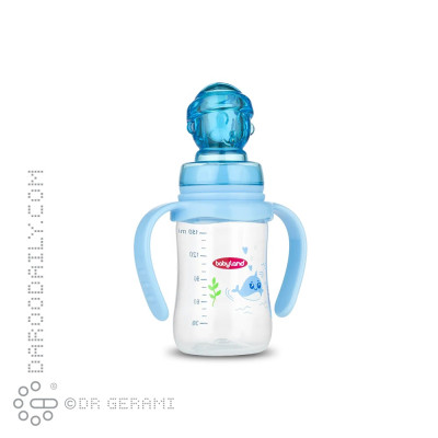شیشه شیر ارتودنسی کلاسیک عروسکی با طرح ملوان آبی بی بی لند 150 میلی لیتری کد 505