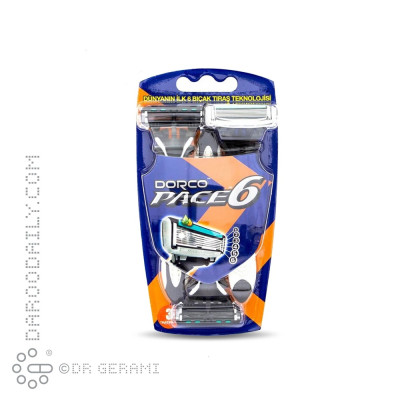 خود تراش آقایان 6 لبه دورکو 3 عددی