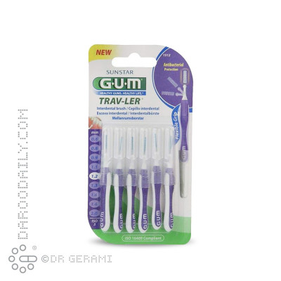 برس بین دندانی مدل Travler کد 1512 جی یو ام 6 عددی