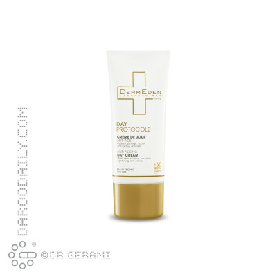 کرم روز پوست خشک SPF50 درمدن 30 میلی لیتری