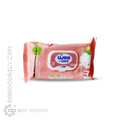 دستمال مرطوب کودک حاوی روغن بادام وی کر 72 عددی