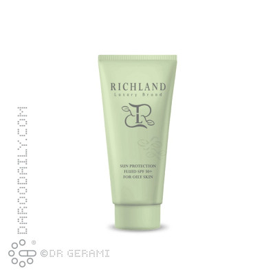 فلوئید ضد آفتاب بی رنگ پوست چرب SPF50 ریچلند 40 میلی لیتری