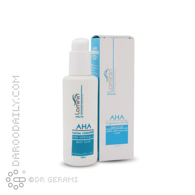 ژل شستشوی پوست چرب 5 درصد AHA لامینین 150 میلی لیتری