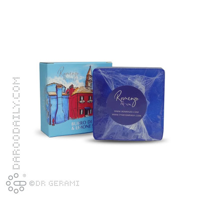 پن شفاف آبی حاوی گلیسیرین پوست خشک رومنزو 100 گرمی