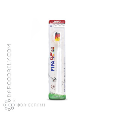 مسواک بزرگسال با برس متوسط مدل فیفا کاپ 2080