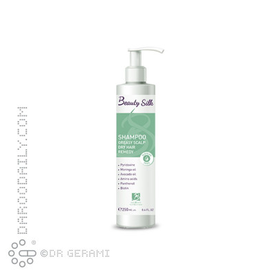 شامپو کف سر چرب و موی خشک بیوتی سیلک 250 میلی لیتری