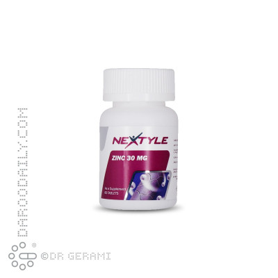 قرص زینک 30 میلی گرمی نکستایل 60 عددی
