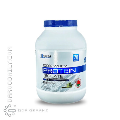 پودر پروتئین وی 100 درصد وانیلی استلا نوتریشن 2270 گرمی