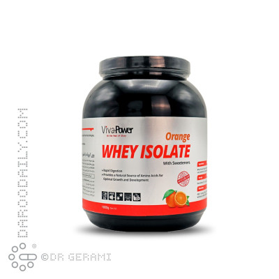 پودر پروتئین وی ایزوله پرتقالی ویوا پاور 1000 گرمی
