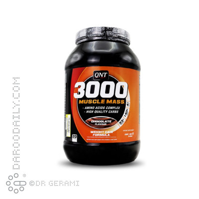 پودر ماسل مس 3000 شکلاتی کیو ان تی 3000 گرمی