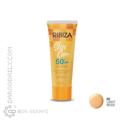کرم ضد آفتاب بژ روشن فاقد چربی مدل Sun Care با SPF50 ریبیزا شماره 02