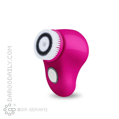 فیس براش چرخشی رنگ سرخابی مدل F600 طرح دو براش اورکلین کیوت اسکین