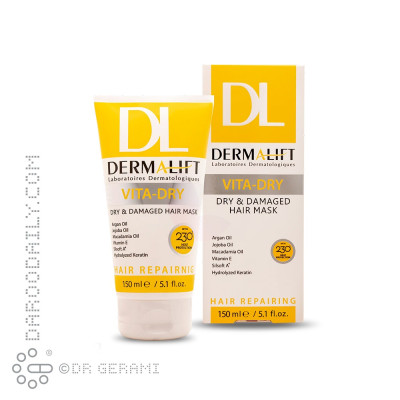 ماسک موهای خشک مدل Vita Dry درمالیفت 150 میلی لیتری