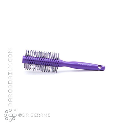 برس مو گرد بنفش مدل آی استایل بیول