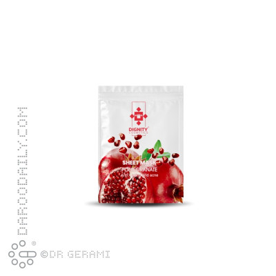 ماسک ورقه ای صورت حاوی انار دیگنیتی 25 گرمی