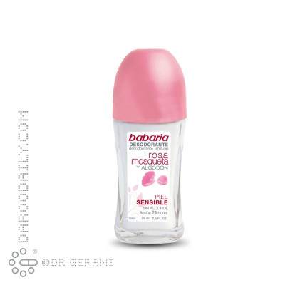 رول ضد تعریق بانوان حاوی روغن گل رز و کتان باباریا 75 میلی لیتری