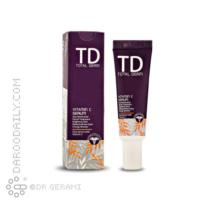 سرم روشن کننده پوست ويتامين C توتال درم 30 میلی لیتری