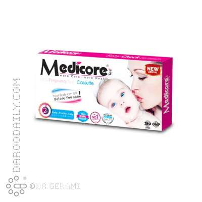 تست بارداری مدل Cassette مدیکور 1 عددی