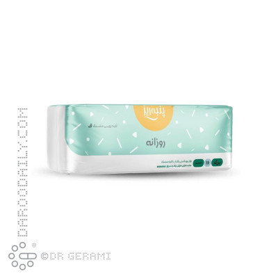 نوار بهداشتی مشبک روزانه ضخیم سایز بزرگ پنبه ریز 10 عددی