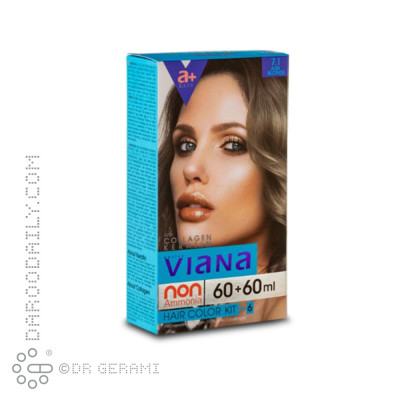 کیت رنگ مو بلوند خاکستری ویانا شماره 7.1