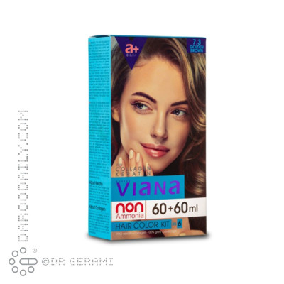 کیت رنگ مو قهوه ای طلایی ویانا شماره 7.3