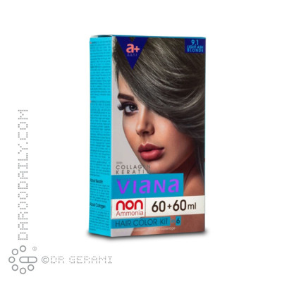 کیت رنگ مو بلوند خاکستری روشن ویانا شماره 9.1