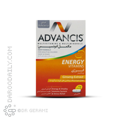 قرص مولتی ویتامین انرژی ویتامینز ادونسیس 30 عددی