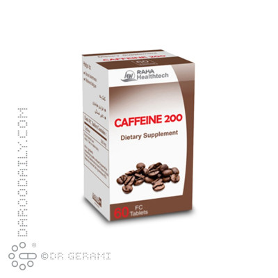 قرص کافئین 200 رها 60 عددی