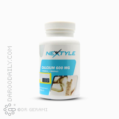 قرص کلسیم 600 میلی گرمی و ویتامین D نکستایل 60 عددی