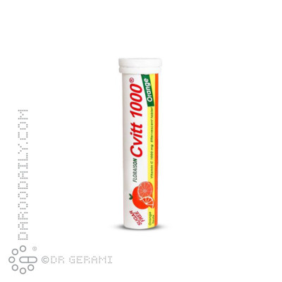 قرص جوشان 1000 میلی گرمی ویتامین C پرتقالی فلوریسون 20 عددی