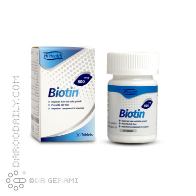 قرص بیوتین 800 میگرو گرمی های هلث 30 عددی