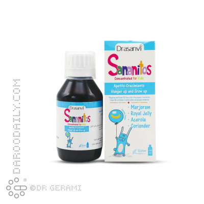 شربت افزایش رشد و اشتها کودکان سانانیتوس دراسانوی ۱۳۰ میلی لیتری