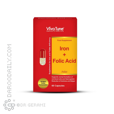 کپسول پلت آهن و فولیک اسید ویواتیون 60 عددی