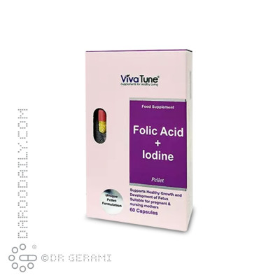 کپسول پلت اسید فولیک و ید ویواتیون 60 عددی