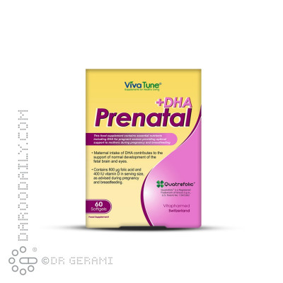 سافت ژل پریناتال پلاس دی اچ ای ویواتیون 60 عددی