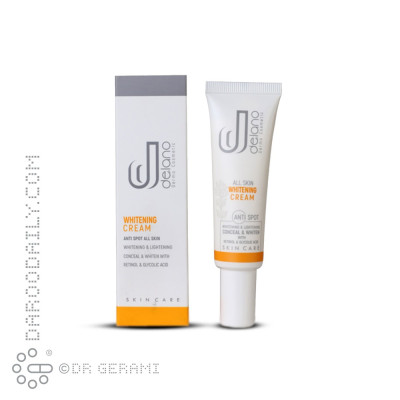 کرم روشن کننده و ضد لک پوست دلانو 30 میلی لیتری