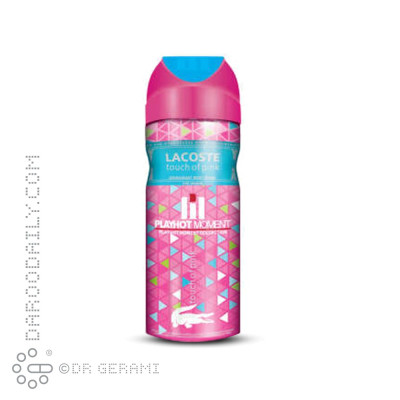 اسپری دئودورانت بانوان مدل Lacoste Touch Of Pink پلی هات مومنت ۲۰۰ میلی لیتری
