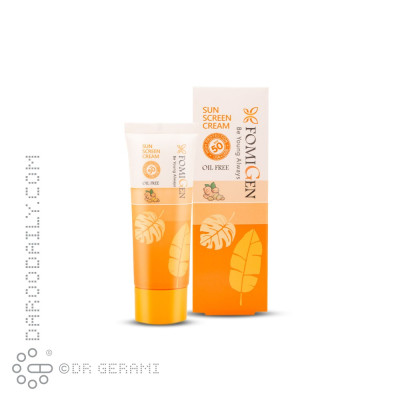 کرم ضد آفتاب بی رنگ پوست چرب فاقد چربی SPF50 فومیژن 40 میلی لیتری