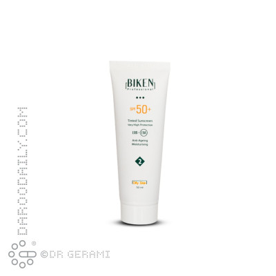 کرم ضد آفتاب رنگی پوست چرب SPF50 بیکن شماره 2