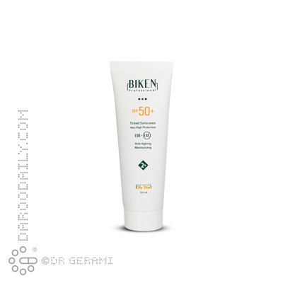 کرم ضد آفتاب رنگی پوست چرب SPF50 بیکن شماره +2