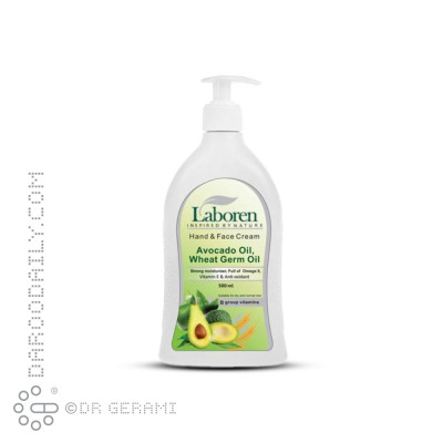 کرم مرطوب کننده پوست خشک حاوی آووکادو لابورن 500 میلی لیتری