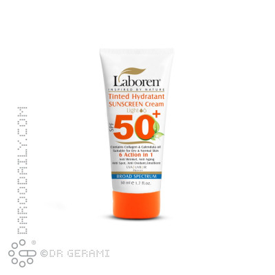 کرم ضد آفتاب روشن 6in1 پوست خشک SPF50 لابورن 50 میلی لیتری