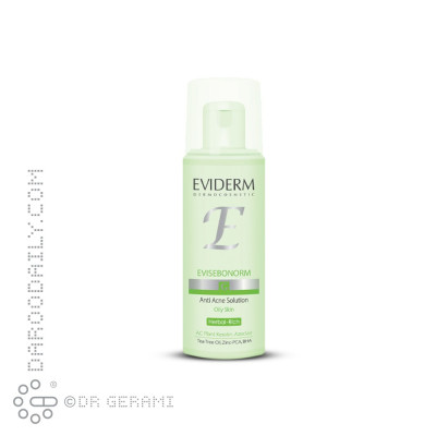 محلول ضد جوش پوست چرب مدل Evisebonorm اویدرم 150 میلی لیتری
