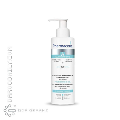 ژل پاک کننده و مرطوب کننده صورت و دور چشم مدل Physiological فارماسریز 190 میلی لیتری