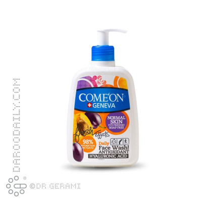 ژل شستشوی پوست معمولی کامان 500 میلی لیتری