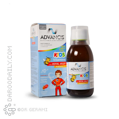 شربت کیدز ویتامینز با رویال ژلی ادونسیس 150 میلی لیتری